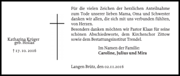 Traueranzeige von Für Der von Zeitung für die Landeshauptstadt