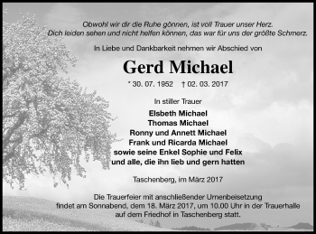 Traueranzeige von Gerd Michael von Prenzlauer Zeitung