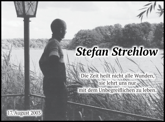 Traueranzeige von Stefan Strehlow von Mecklenburger Schweiz