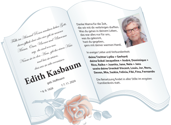 Traueranzeige von Edith Kasbaum von Nordkurier Neubrandenburger Zeitung