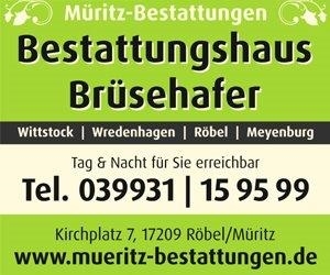 Logo von BESTATTUNG BRÜSEHAFER Müritz-Bestattungen